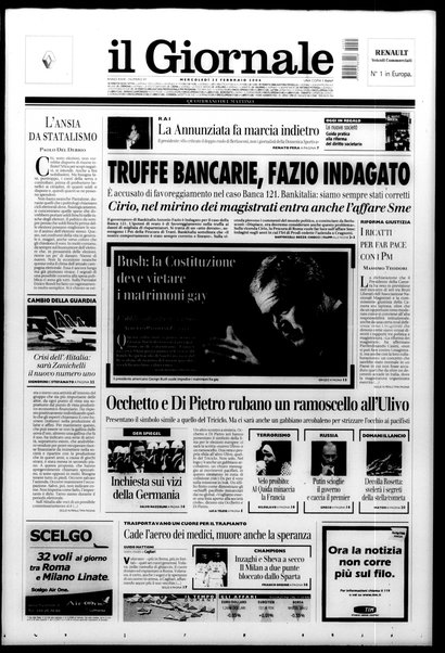 Il giornale : quotidiano del mattino